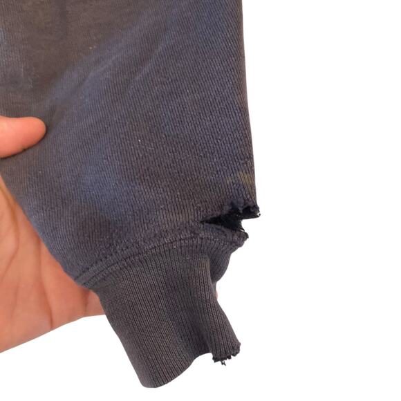 Y2K Carhartt Loose Fit Blue Distressed Thrasher Gorpcore Hoodie Size Small - Picture 8 of 15